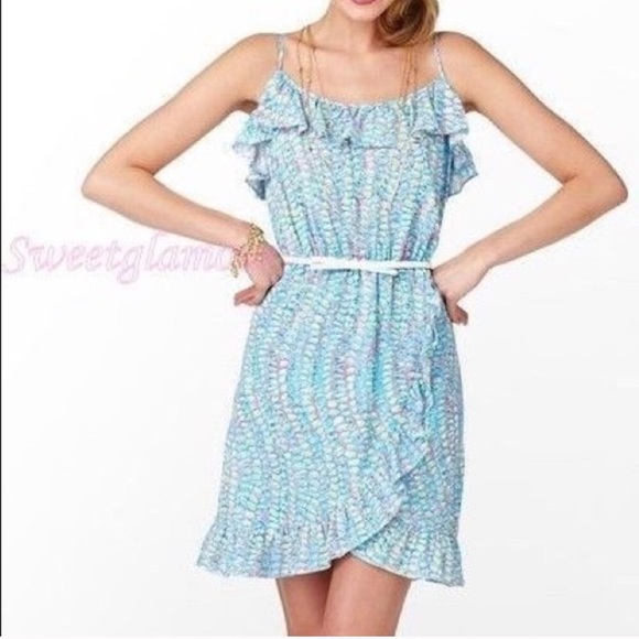 Lilly Pulitzer Dresses & Skirts - Lilly Pulitzer Clam Jam Kalen Ruffle Dress